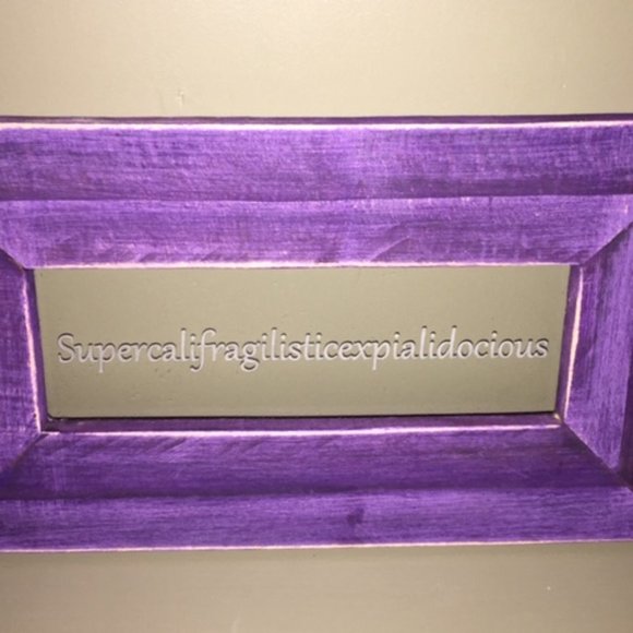 Mary Poppins Inspired Etched Glass & Wood Sign - Picture 5 of 5